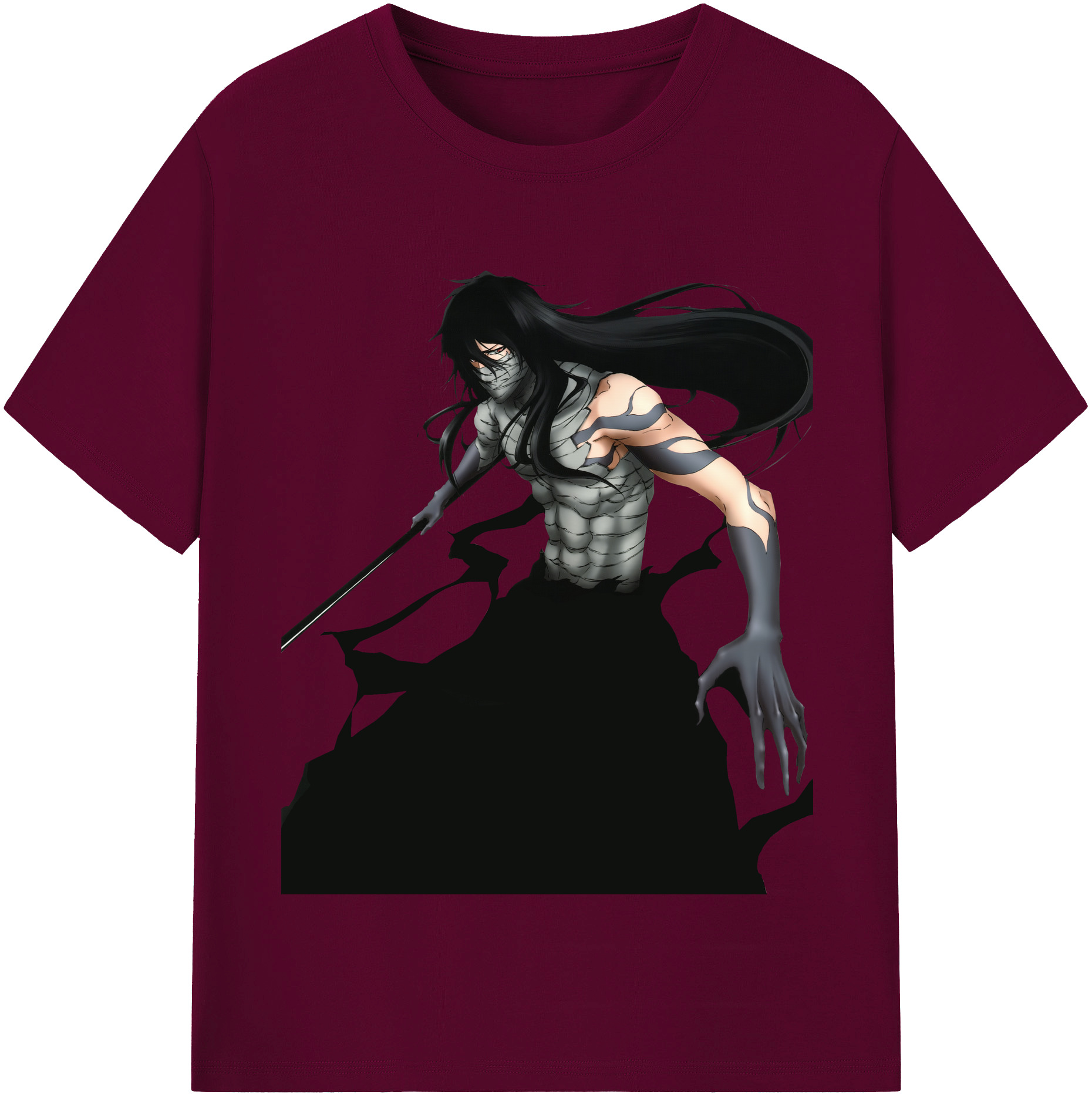 （画像用） ブリーチ 黒崎一護（くろさき いちご）BLEACH Kurosaki Ichigo レディースカジュアルプリントTシャツ（綿100％）